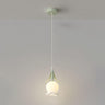 Modern Multi Light Flower White Glass Pendant Light Image - 7