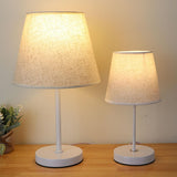 Modern Multi-Light Geometric White Metal Table Lamp Image - 4