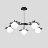 Modern Multi-Light Globe Round Chandelier for Living Room Image - 6