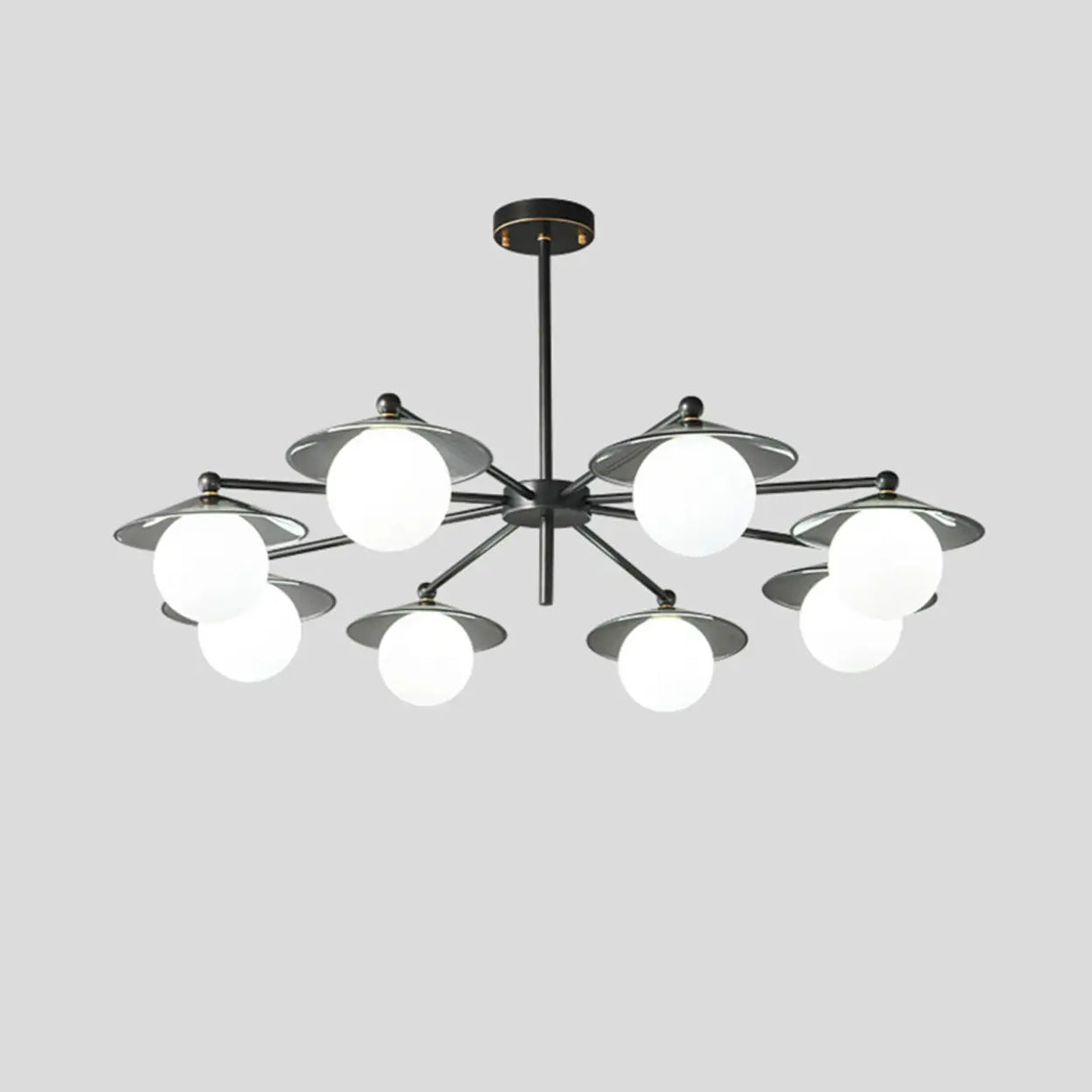 Modern Multi-Light Globe Round Chandelier for Living Room Image - 7