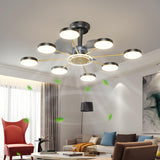 Modern Multi-Light Starburst LED Ceiling Fan Lights Image - 2