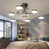 Modern Multi-Light Starburst LED Ceiling Fan Lights Image - 4