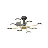 Modern Multi-Light Starburst LED Ceiling Fan Lights Image - 5