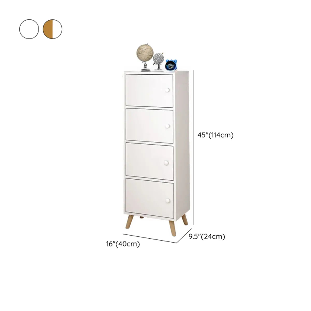 Modern Multi-Purpose Rectangular White Narrow Bookcase Image - 17