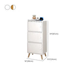 Modern Multi-Purpose Rectangular White Narrow Bookcase Image - 18