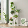 Modern Multi-Tier Wood Floor Display Plant Stand Black Image - 7