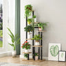 Modern Multi-Tier Wood Floor Display Plant Stand Black Image - 9