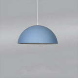 Modern Multicolor Dome Aluminum Dining Room Pendant Light Image - 13