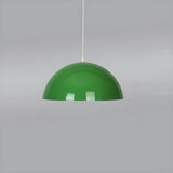 Modern Multicolor Dome Aluminum Dining Room Pendant Light Image - 19