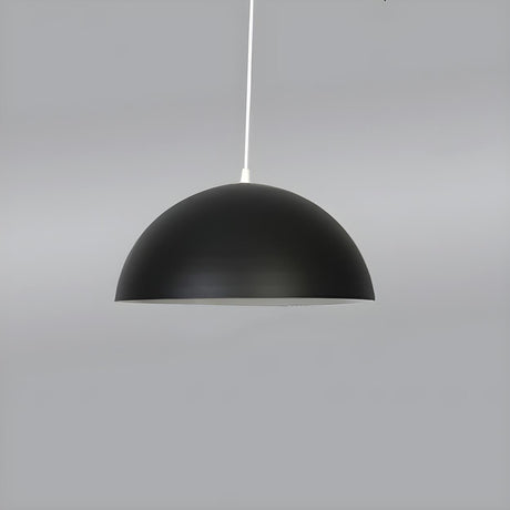 Modern Multicolor Dome Aluminum Dining Room Pendant Light Image - 2