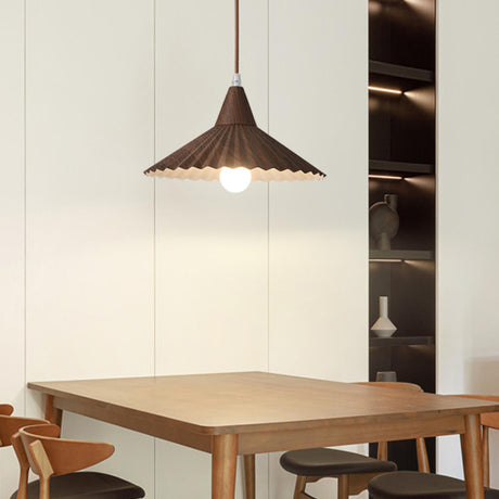 Modern Multicolor Metal Cone Dining Room Pendant Light Image - 1