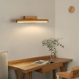 Modern Natural Wood Cylinder Vanity Light Fixtures Image - 1