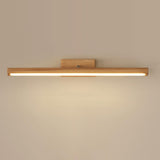 Modern Natural Wood Cylinder Vanity Light Fixtures Image - 11