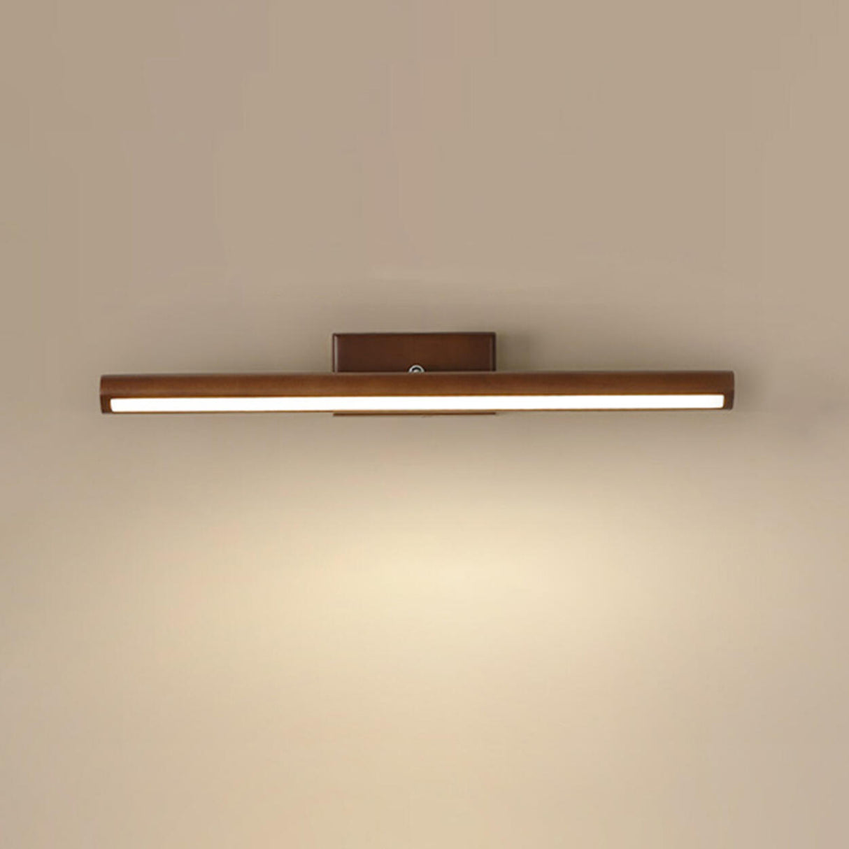 Modern Natural Wood Cylinder Vanity Light Fixtures Image - 2