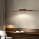 Modern Natural Wood Cylinder Vanity Light Fixtures Image - 5