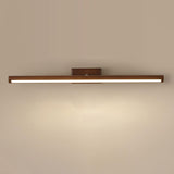 Modern Natural Wood Cylinder Vanity Light Fixtures Image - 6