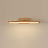 Modern Natural Wood Cylinder Vanity Light Fixtures Image - 7