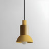 Modern Nordic Cone Colorful Wood Pendant Light Set Image - 2