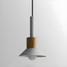 Modern Nordic Cone Colorful Wood Pendant Light Set Image - 9