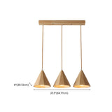 Modern Nordic Solid Wood Cone LinearPendant Light Image - 21