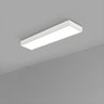 Modern Office Black Rectangle LED Flush Mount Light Image - 16