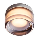 Modern Orange Cylinder LED Flush Mount Ceiling Light Image - 5