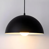 Modern Orange Dome Aluminum Restaurant Pendant Light Image - 14