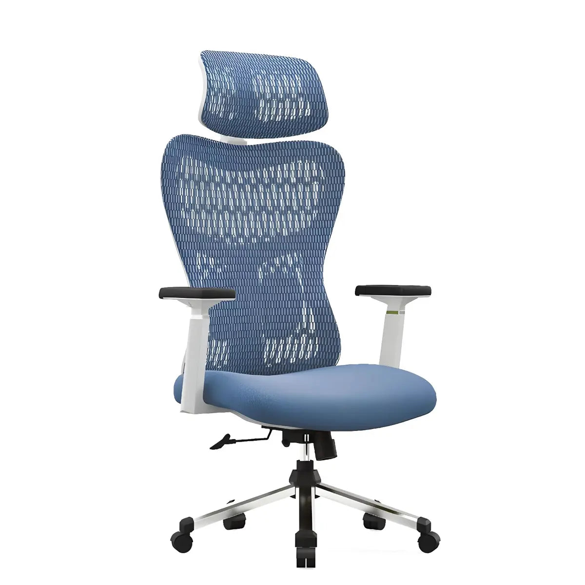 Modern Orange Mesh Swivel Adjustable Arms Office Chair Image - 10