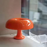 Modern Orange Mushroom Dome Shape Decor Table Lamp Image - 1