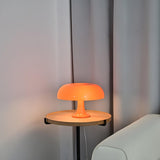 Modern Orange Mushroom Dome Shape Decor Table Lamp Image - 9