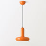 Modern Orange Mushroom Round Iron Pendant Light Image - 2