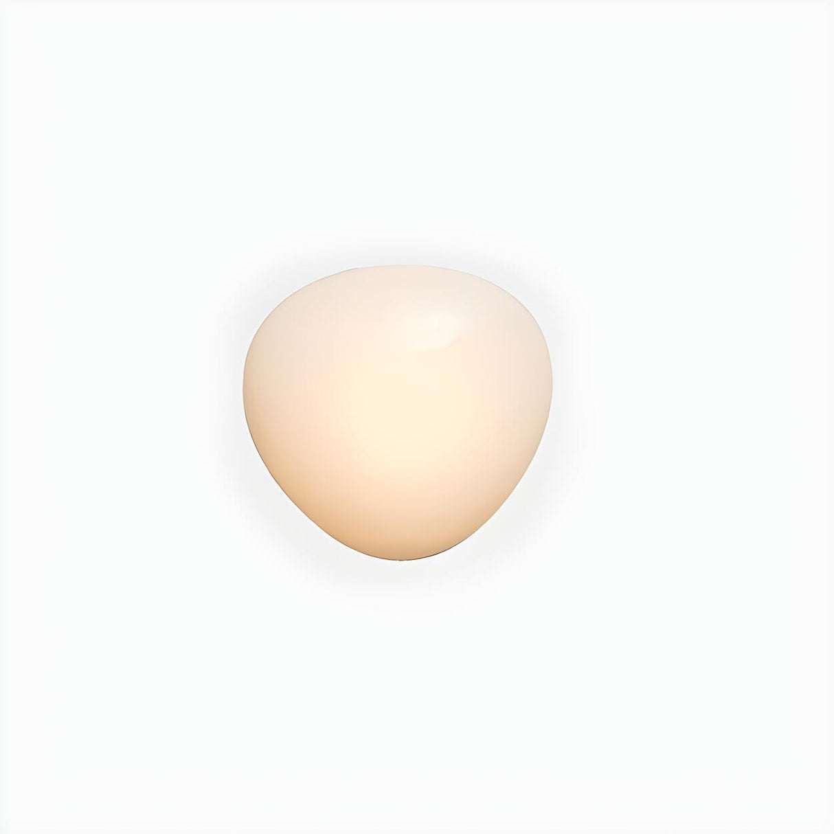 Modern Organic Glass Pebble LED Wall Light Fixture Image - 11