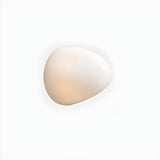 Modern Organic Glass Pebble LED Wall Light Fixture Image - 13