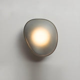 Modern Organic Glass Pebble LED Wall Light Fixture Image - 18