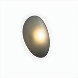 Modern Organic Glass Pebble LED Wall Light Fixture Image - 2