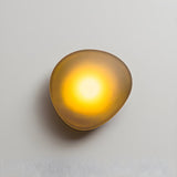 Modern Organic Glass Pebble LED Wall Light Fixture Image - 20