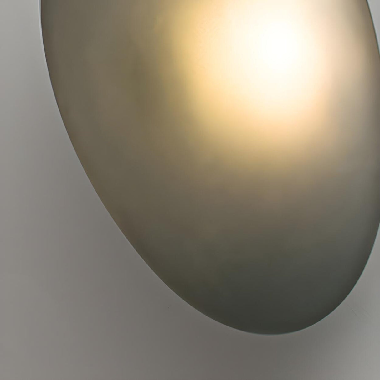 Modern Organic Glass Pebble LED Wall Light Fixture Image - 25