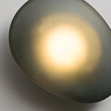 Modern Organic Glass Pebble LED Wall Light Fixture Image - 26