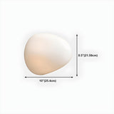 Modern Organic Glass Pebble LED Wall Light Fixture Image - 34