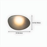 Modern Organic Glass Pebble LED Wall Light Fixture Image - 35