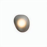 Modern Organic Glass Pebble LED Wall Light Fixture Image - 8