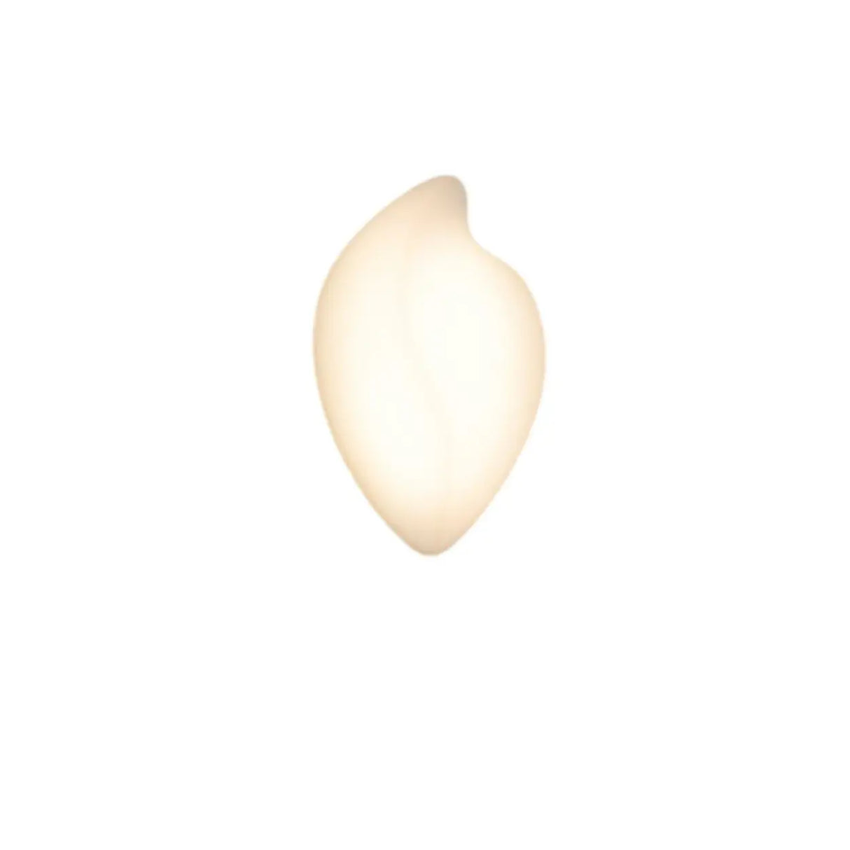 Modern Organic White Leaf-Shaped LED Wall Sconce Image - 6