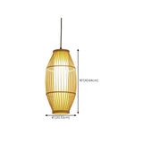 Modern Oriental Bamboo Dome Layered Pendant Light Image - 16