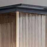 Modern Outdoor Waterproof Black Steel Box Wall Lamp Image - 12