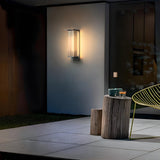 Modern Outdoor Waterproof Black Steel Box Wall Lamp Image - 14