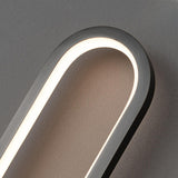 Modern Oval Adjustable LED Brass Wall Sconce Image - 14