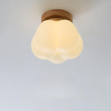 Modern Petal Semi-Flush Mount Ceiling Light Kids Room Image - 4