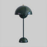 Modern Pink LED Dome Geometric Metal Bedroom Table Lamp Image - 9