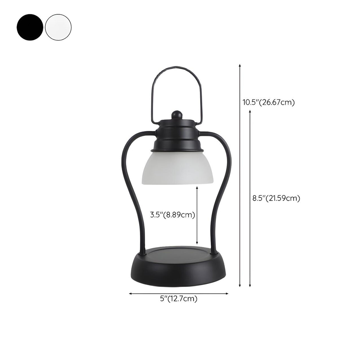 Modern Portable Dual Light Candle Warmer Table Lamp 