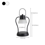 Modern Portable Dual Light Candle Warmer Table Lamp #size